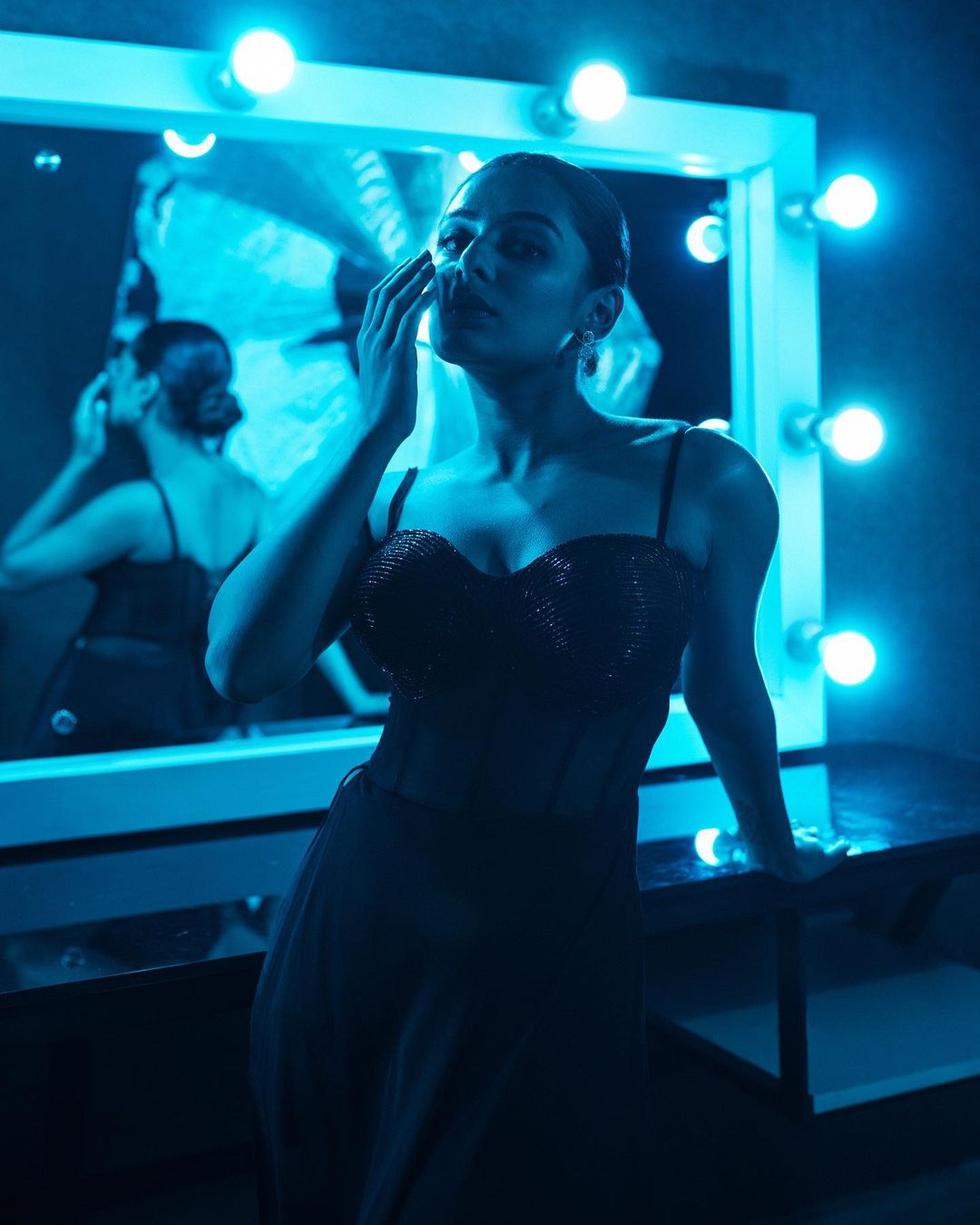 Actress esther anil glamour stills in dark light