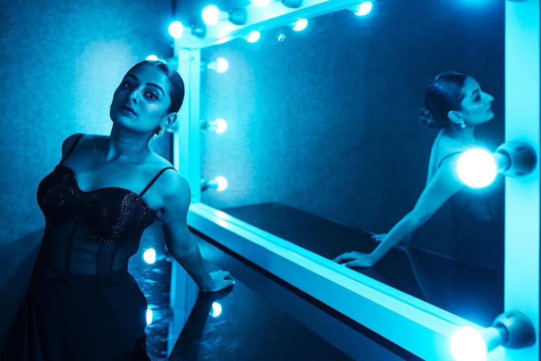 Actress esther anil glamour stills in dark light