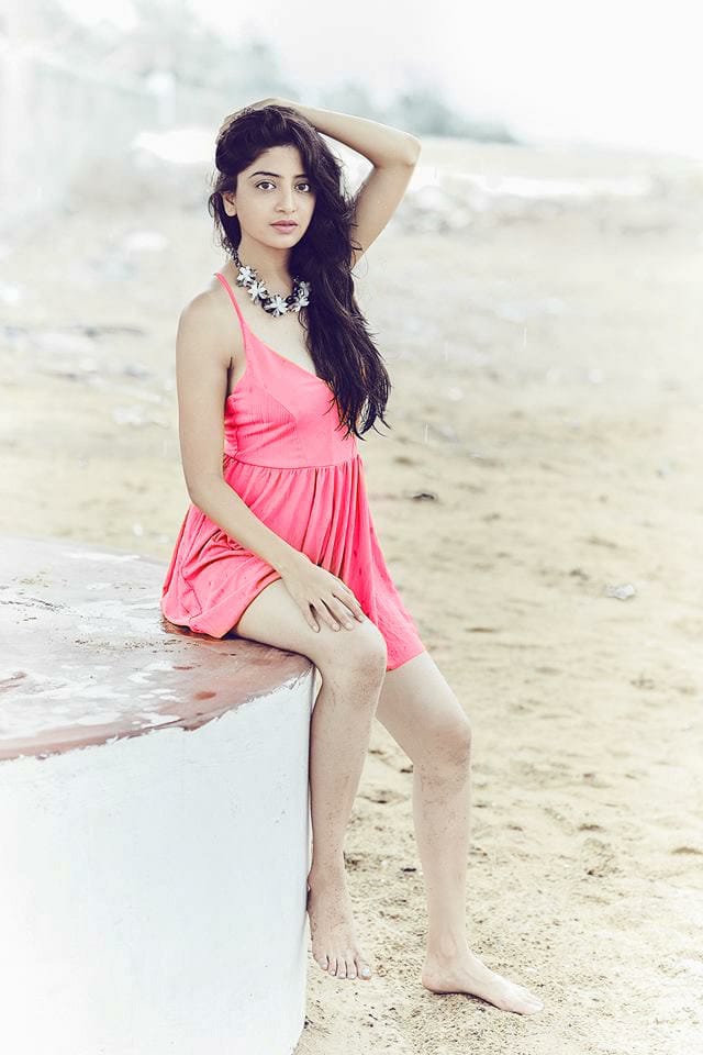 Actress poonam kaur hot photosin short pink dress