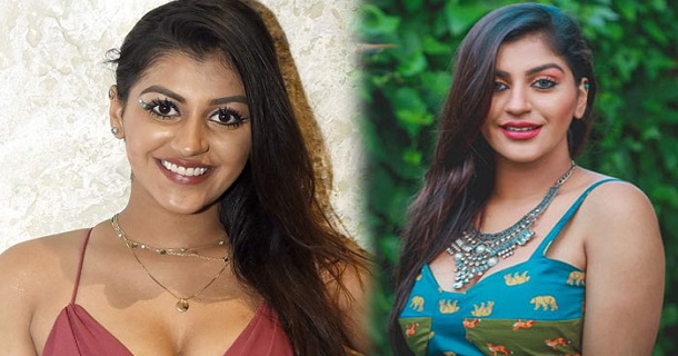 Actress yashika anandh hot photos in black dress without pant