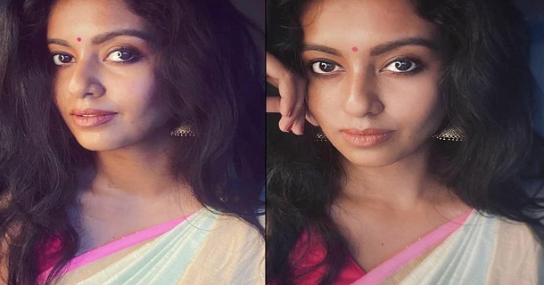 Serial actress roshini haripriyan hot photos in top angle