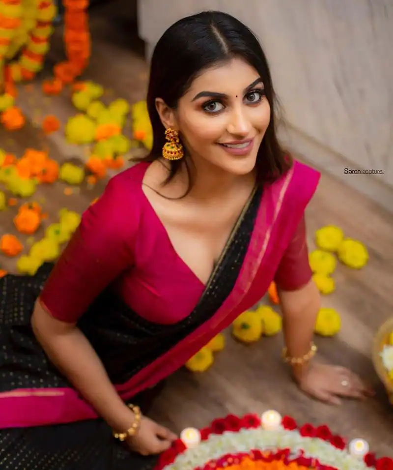 Actress yashika anandh hot photos in saree viral