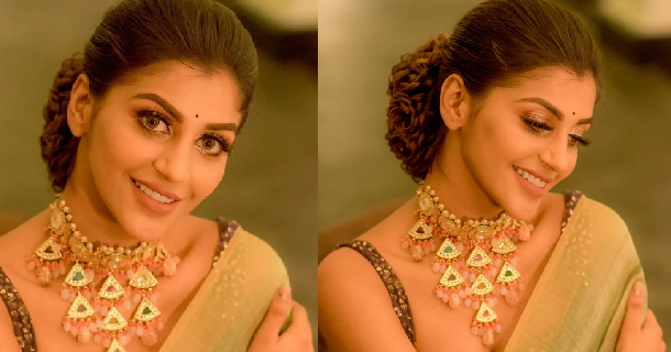 Actress yashika anandh hot photos in saree viral