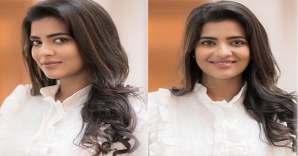 Actress aiswarya rajesh hot photos got wet in swimming pool