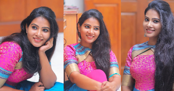 Actress divya duraisamy hot photos in half saree traditional look