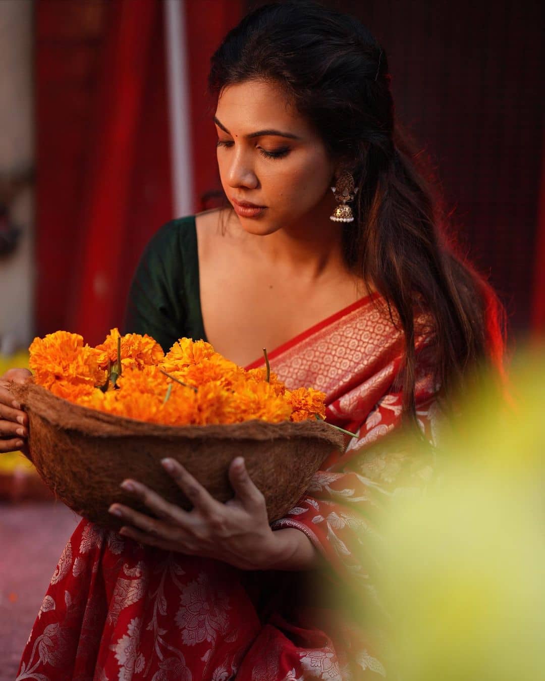 Actress madonna sebastian hot photos with flowers