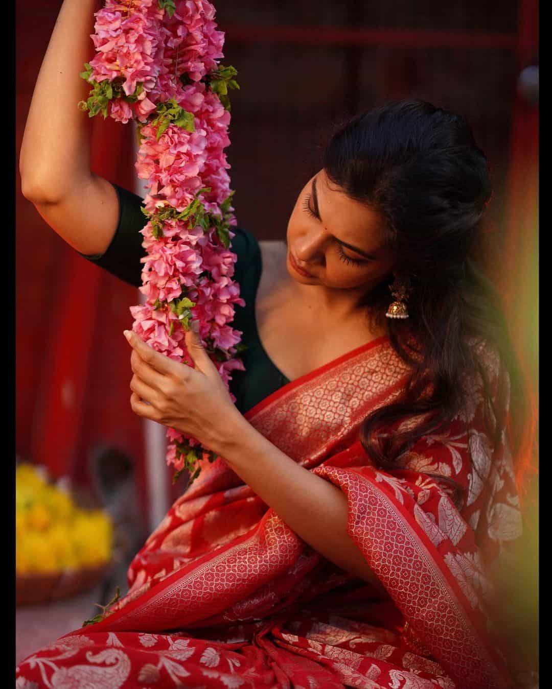 Actress madonna sebastian hot photos with flowers