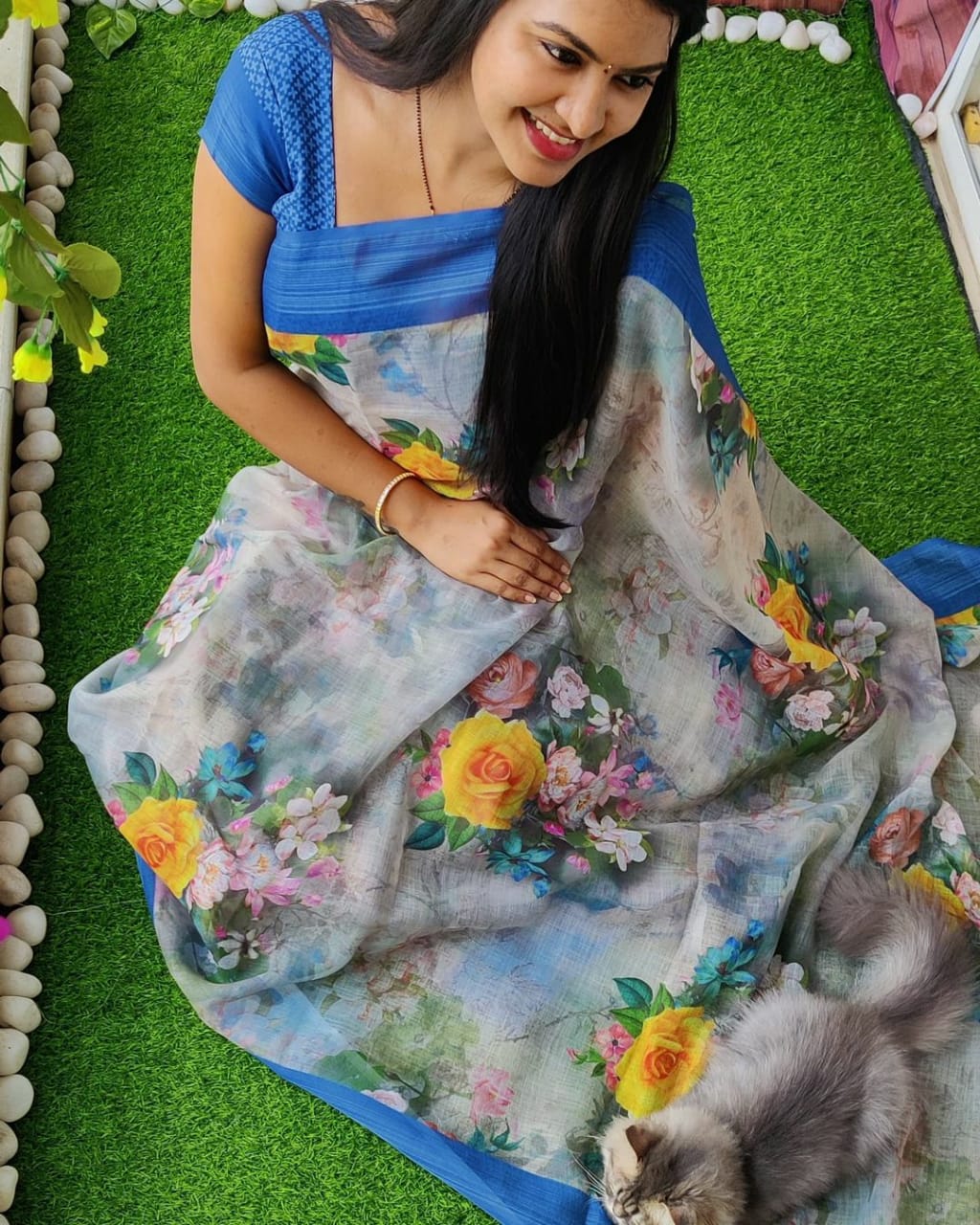 Actress rachitha mahalakshmi hot photos in traditional saree