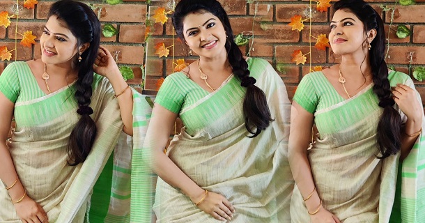 Actress rachitha mahalakshmi hot photos in traditional saree