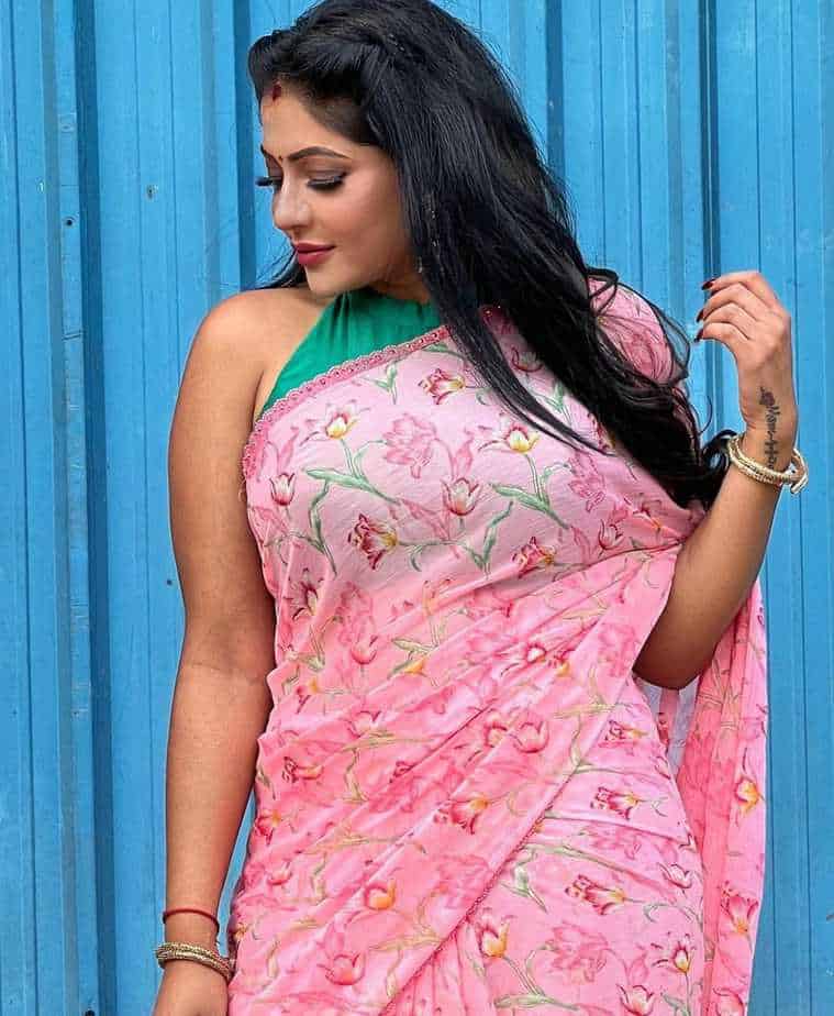 Actress reshma pasupuleti hot photos in pink saree