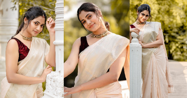 Actress losliya hot photos in black short dress viral on social media