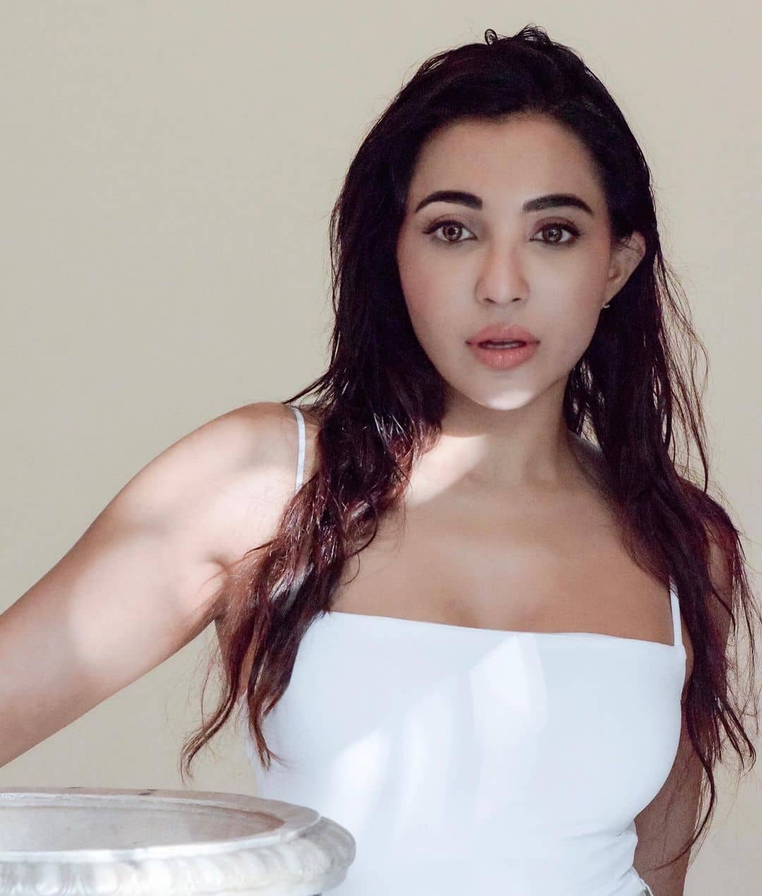 Actress parvati nair hot photoshoot in white slip