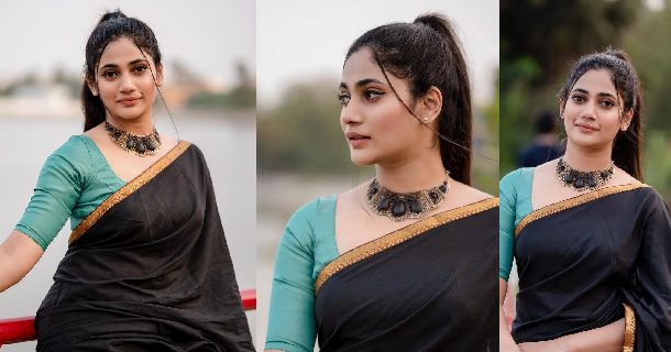 Actress losliya hot photos in sleeveless bridal gown