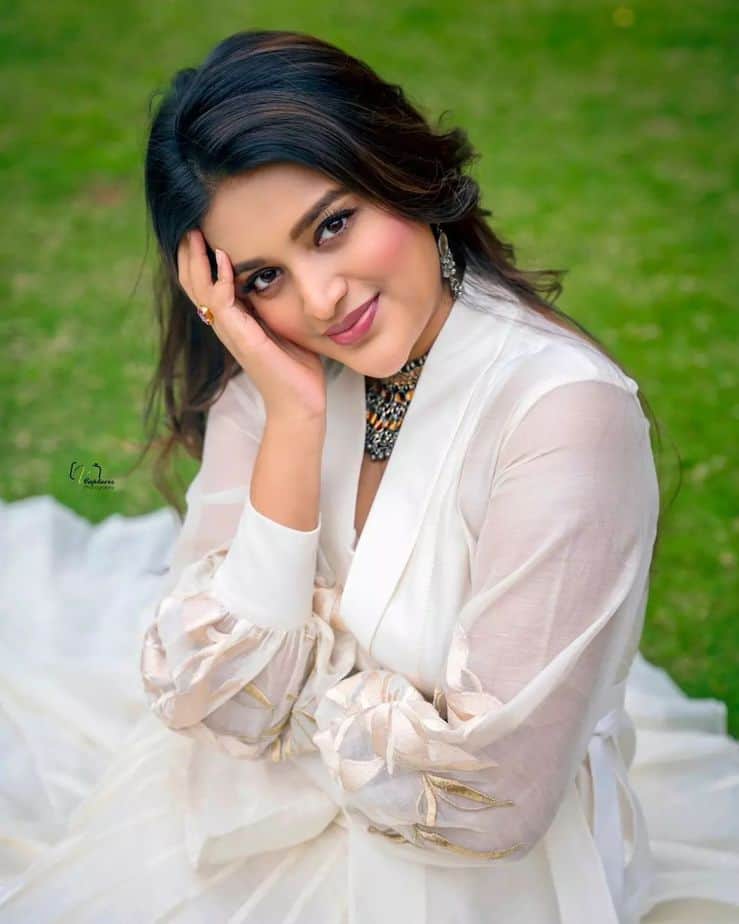 Actress nidhi agarwal hot photos showing glamour in her dress