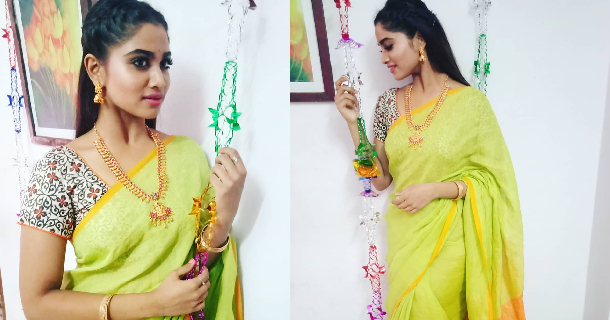 Actress shivani narayanan hot and glamour photos in modern dress