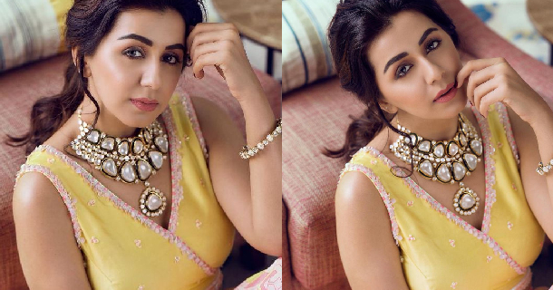 Actress nikki galrani hot photos overcoat on saree viral