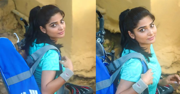 Anagha hot photos removing shirt showing shape and glamour