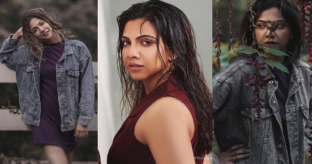 Madonna sebastiyan hot photos without blouse traditional saree glamour pics