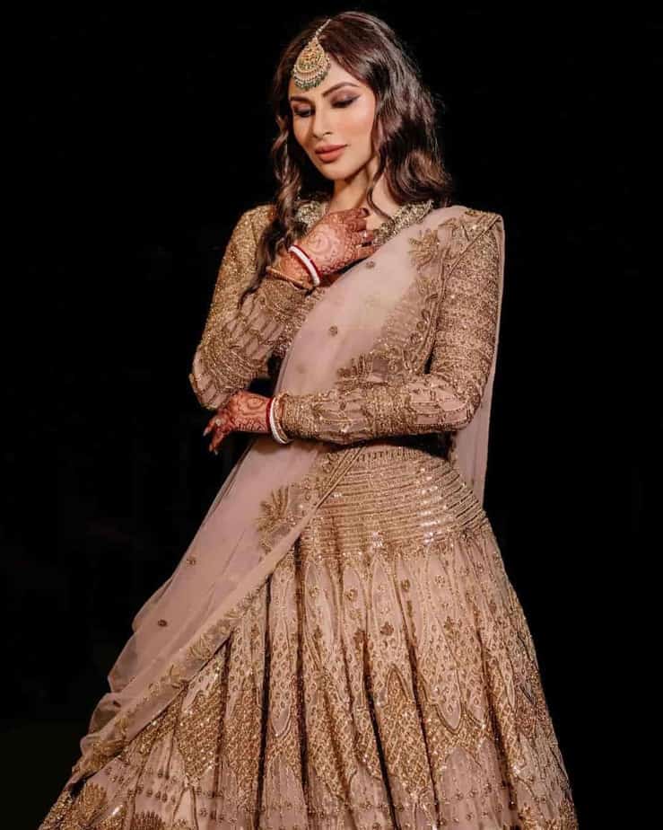 Mouni roy post wedding lehenga photoshoot photos