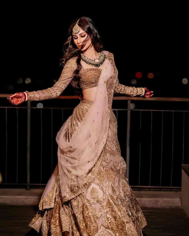 Mouni roy post wedding lehenga photoshoot photos