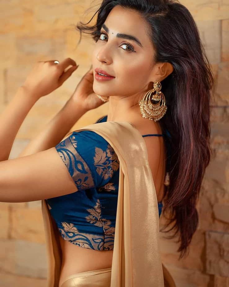 Parvati nair traditional saree photoshoot stills