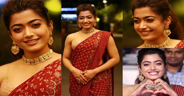 Rashmika mandanna photos showing glamour in different angle
