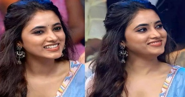 Priyanka mohan hot photos in saree top angle clicks