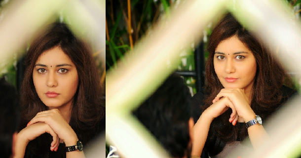 Rashi khanna cute pose in zero degree icing chill background