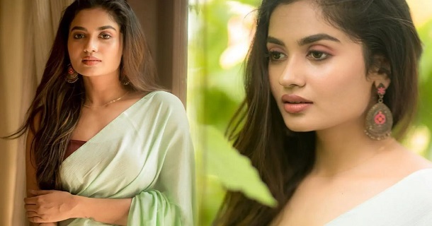 Teju ashwini posing in white slip photos goes viral
