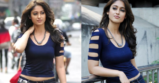 Ileana d cruz posing in red bikini dress posing hot viral