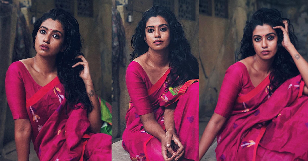 Roshini haripriyan hot photos in red hot dress trending on net