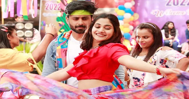 Ashwin and losliya together dance for an album baby sugar stills getting viral on social media