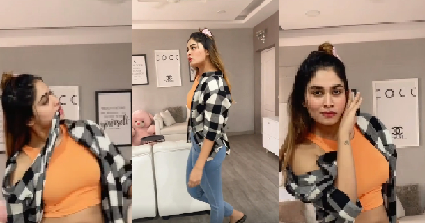 Shivani narayanan dancing for srivalli song from pushpa movie