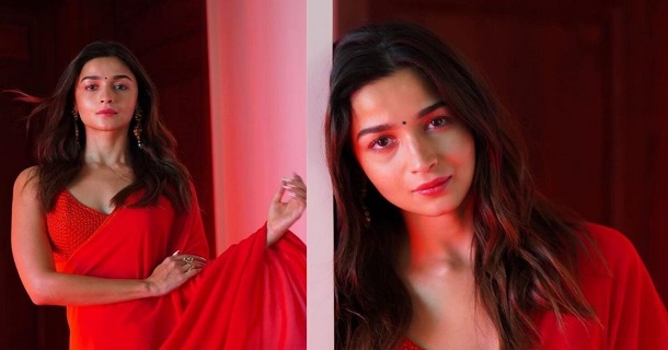Alia bhatt posing in bathtub showing glamour in short hot dress