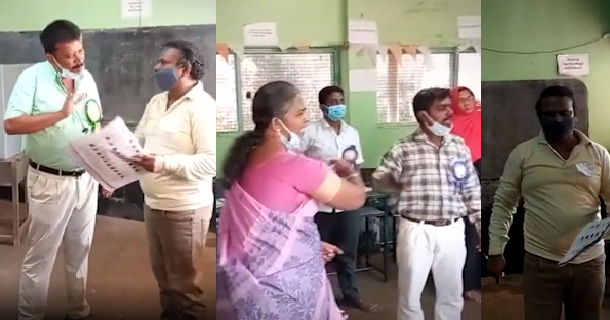 Hijab issue has been raised in madurai polling booth by bjp agent