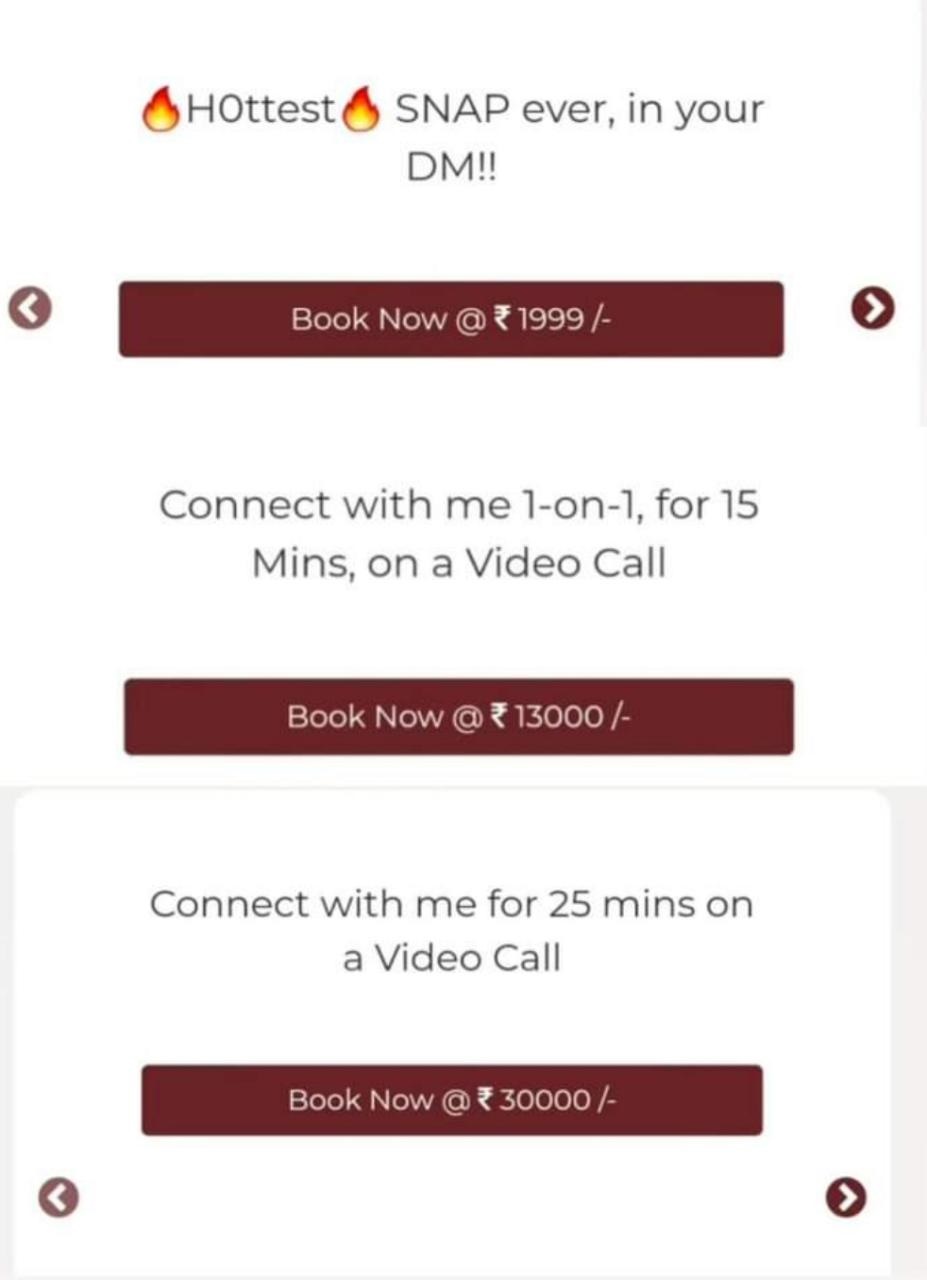 Kiran rathod launched her own app where she charges for photos and video call