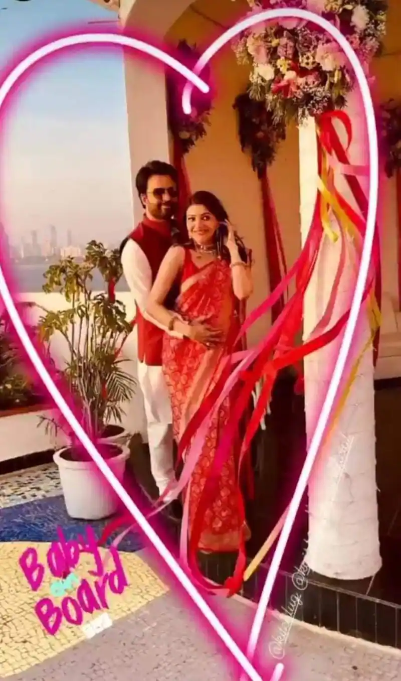 Kajal agarwal baby shower function photos getting viral