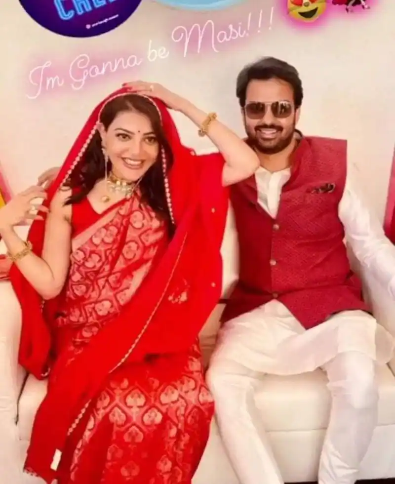 Kajal agarwal baby shower function photos getting viral