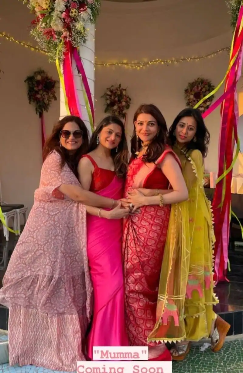 Kajal agarwal baby shower function photos getting viral