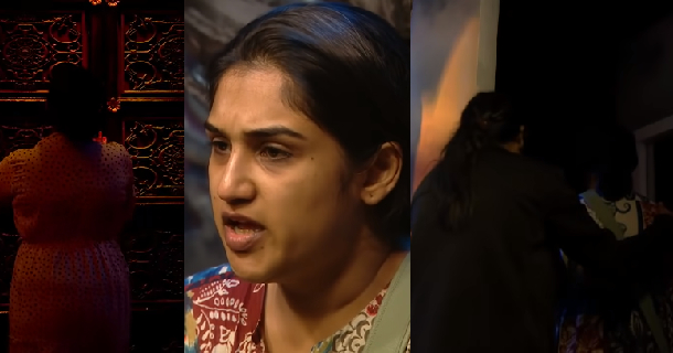 Vanitha walks out of bb house viral promo on social media