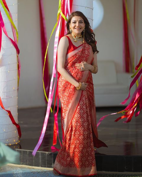 Kajal agarwal maternity photoshoot pics viral on social media