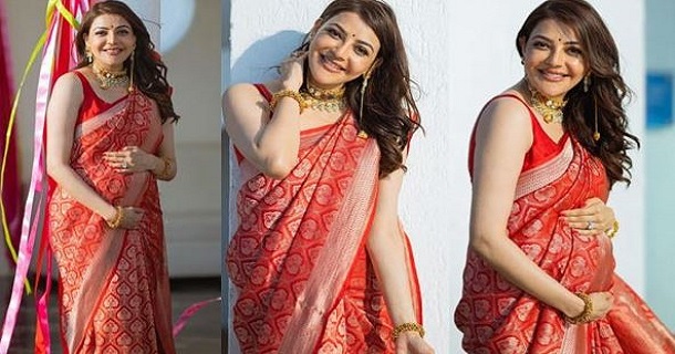 Kajal agarwal maternity photoshoot pics viral on social media