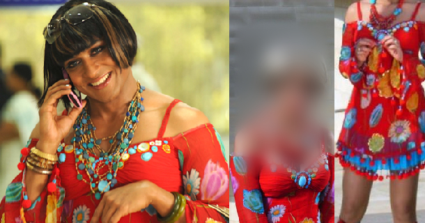 Surya ayan movie lady getup dress will be worn by shriya saran in sivaji movie