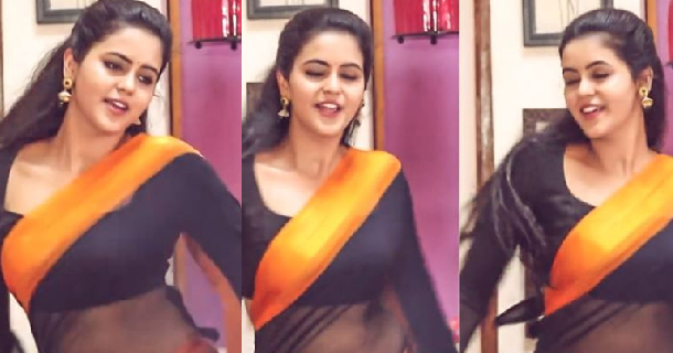 Chaitra reddy playing in sea waves photos getting viral