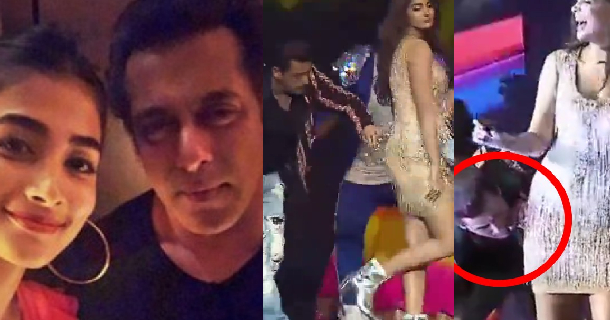 Salman khan pooja hedge dane moves video viral on social media
