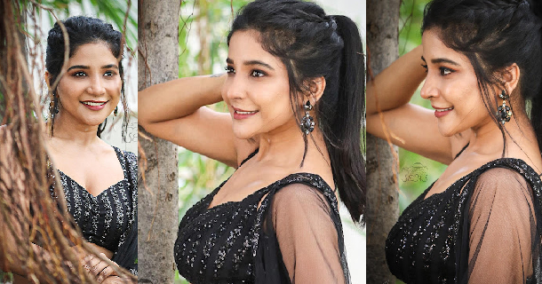 Sakshi agarwal posing in hot saree goes viral on social media