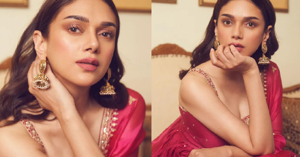 Aditi rao hydari showing glamour in half dress getting viral on social media
