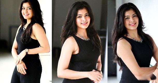 Amritha aiyer latest hot photos in black gown photos getting viral