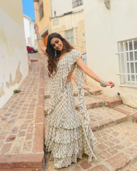 Keerthy suresh latest photos showing glamour in different dress