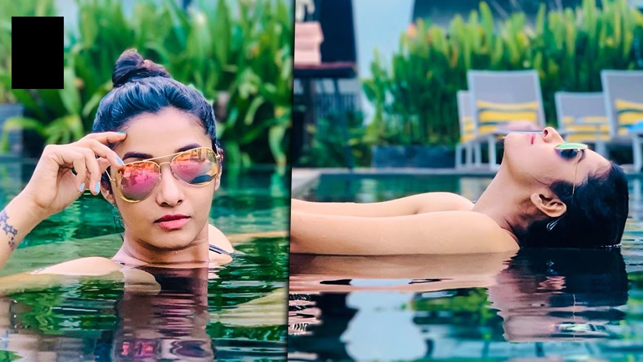 Priya bhavani shankar latest hot photos enjoying in waterfalls